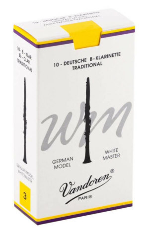 Vandoren Bb klarinét nád, White Master Traditional 1,5