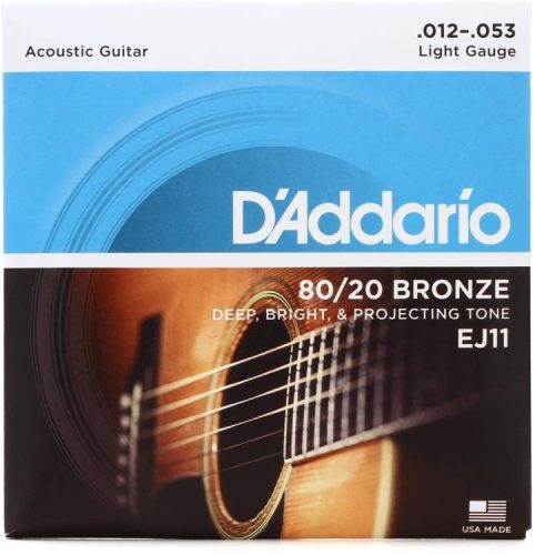 Daddario EJ11 80/20 Bronze Light .012-.053 - western húr