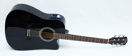GMC-29HCE Elektro-akusztikus gitár cutaway, fekete, zörög a bundnál, nem garanciális!