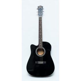   GMC-29HCE Elektro-akusztikus gitár cutaway, balkezes, fekete