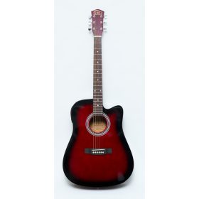 GMC-29HCE Elektro-akusztikus gitár cutaway, redburst