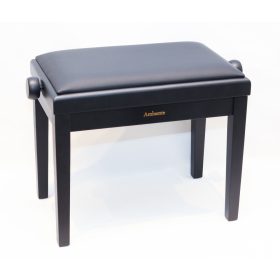 Ambiente zongorapad AMB23-MBK-LBK fekete matt+fekete bőr