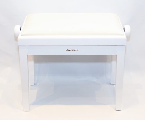 Ambiente zongorapad AMB23-MWH-VWH fehér matt+fehér bársony