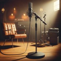 Mikrofonállvány, mikrofon, tartozék